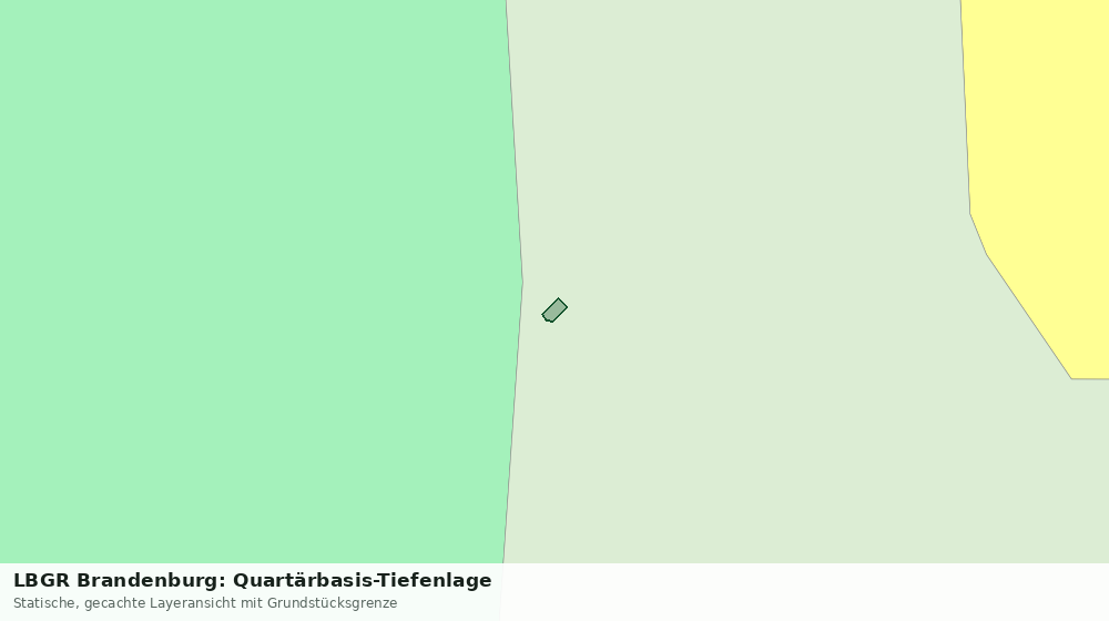 Statische Kartenansicht: LBGR Brandenburg: Quartärbasis-Tiefenlage