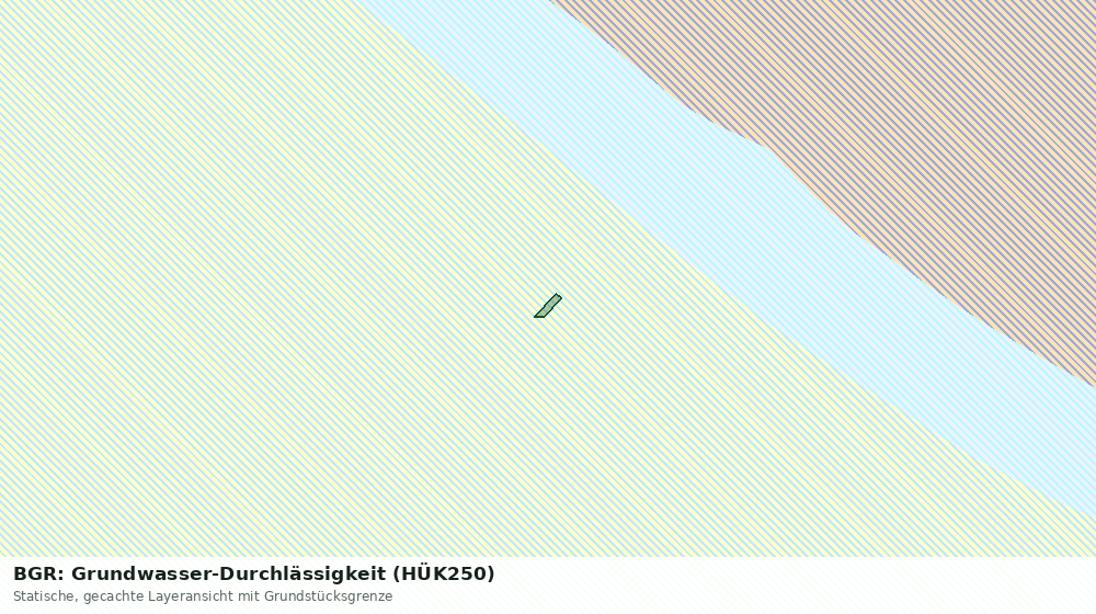 Statische Kartenansicht: BGR: Grundwasser-Durchlässigkeit (HÜK250)