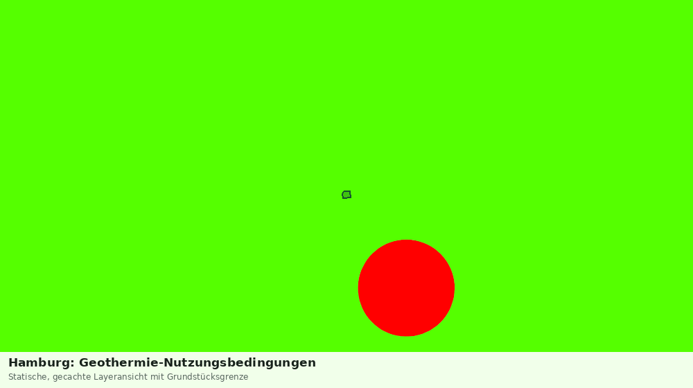 Statische Kartenansicht: Hamburg: Geothermie-Nutzungsbedingungen