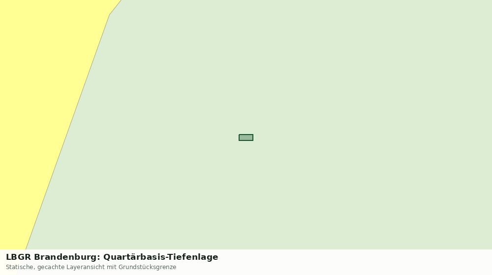 Statische Kartenansicht: LBGR Brandenburg: Quartärbasis-Tiefenlage