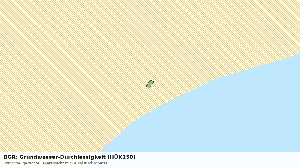 Statische Kartenansicht: BGR: Grundwasser-Durchlässigkeit (HÜK250)