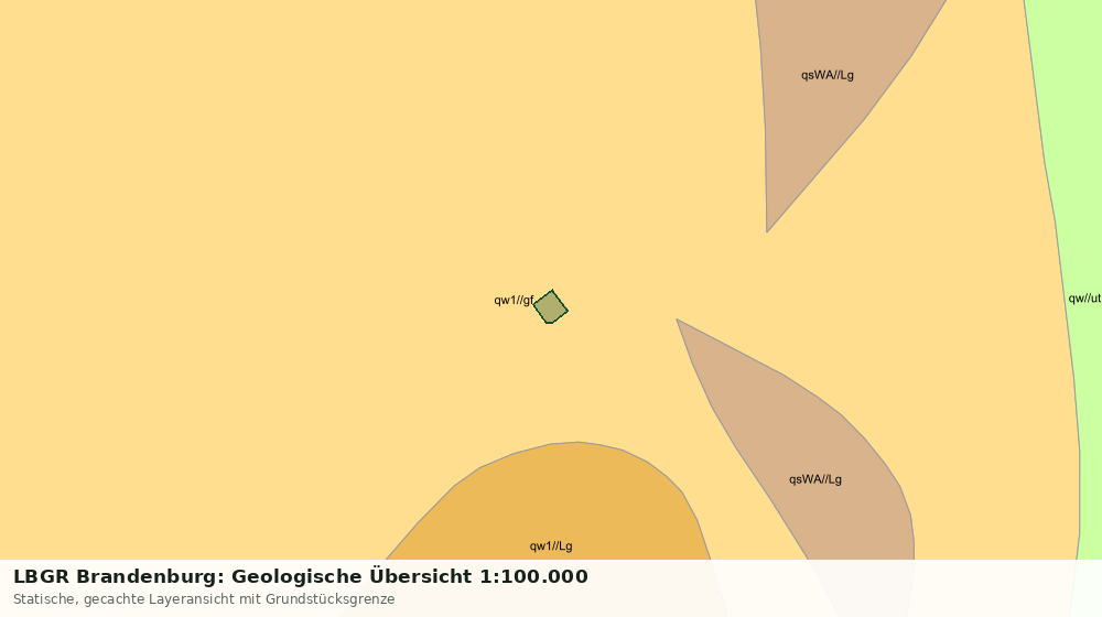 Statische Kartenansicht: LBGR Brandenburg: Geologische Übersicht 1:100.000