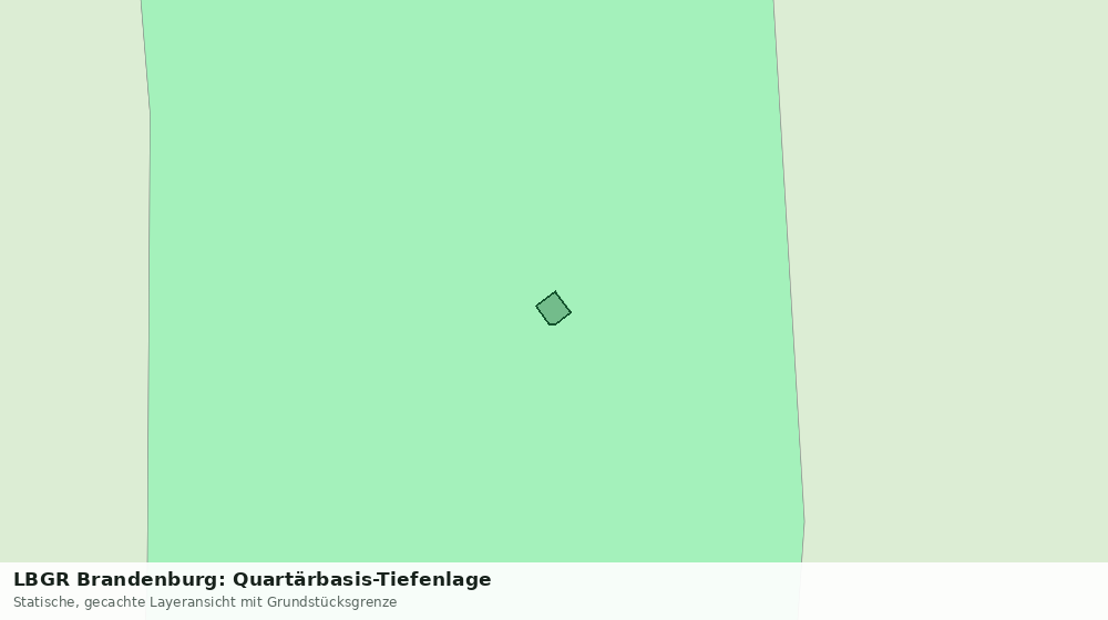 Statische Kartenansicht: LBGR Brandenburg: Quartärbasis-Tiefenlage