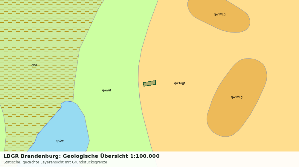 Statische Kartenansicht: LBGR Brandenburg: Geologische Übersicht 1:100.000