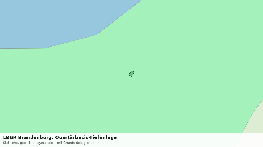 Statische Kartenansicht: LBGR Brandenburg: Quartärbasis-Tiefenlage