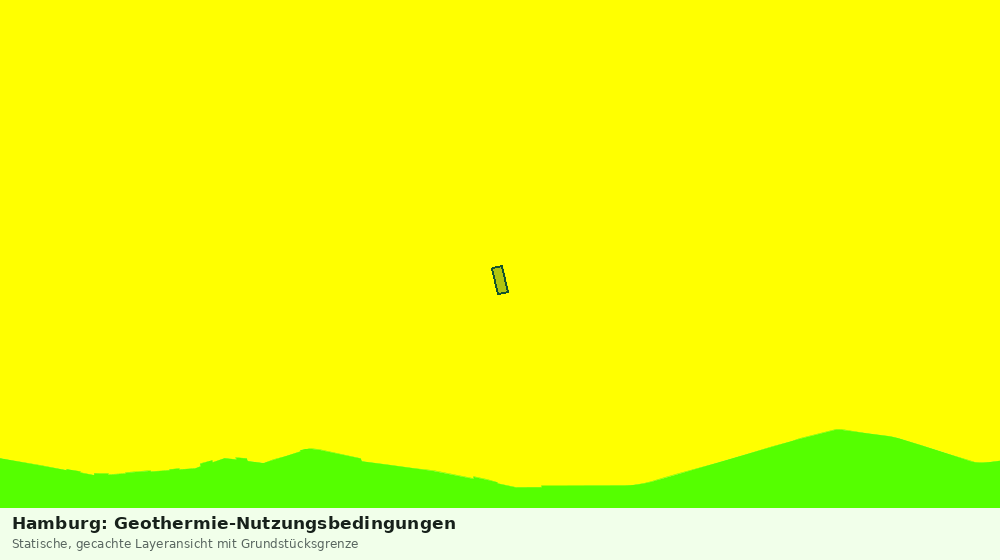 Statische Kartenansicht: Hamburg: Geothermie-Nutzungsbedingungen
