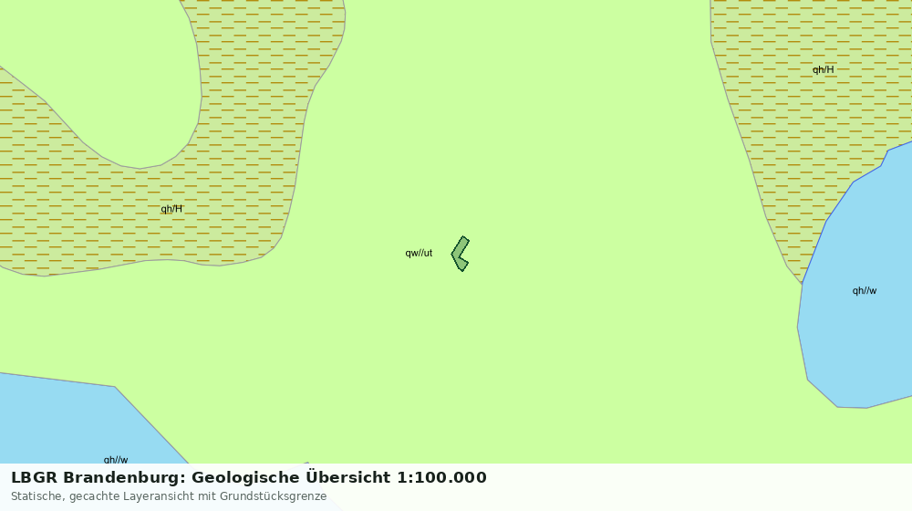 Statische Kartenansicht: LBGR Brandenburg: Geologische Übersicht 1:100.000