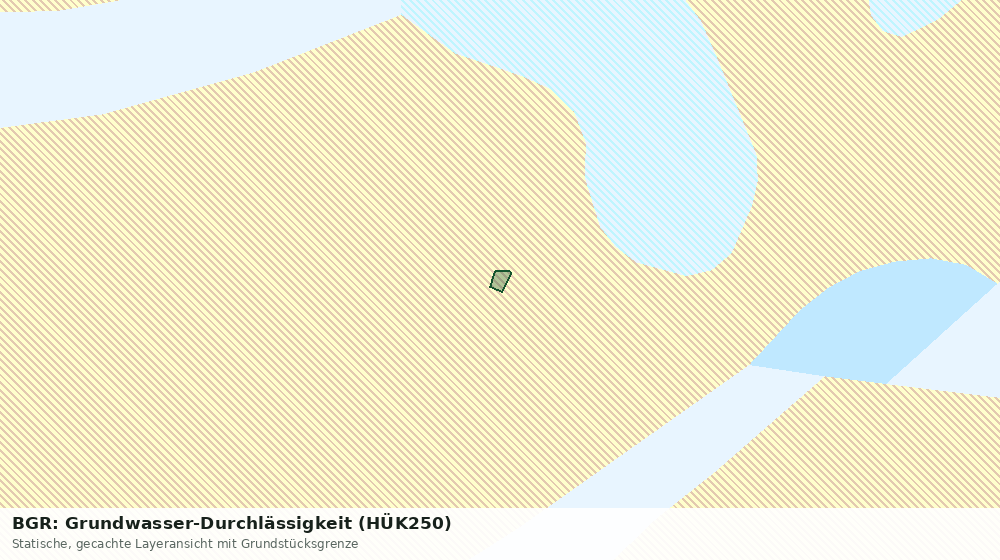 Statische Kartenansicht: BGR: Grundwasser-Durchlässigkeit (HÜK250)