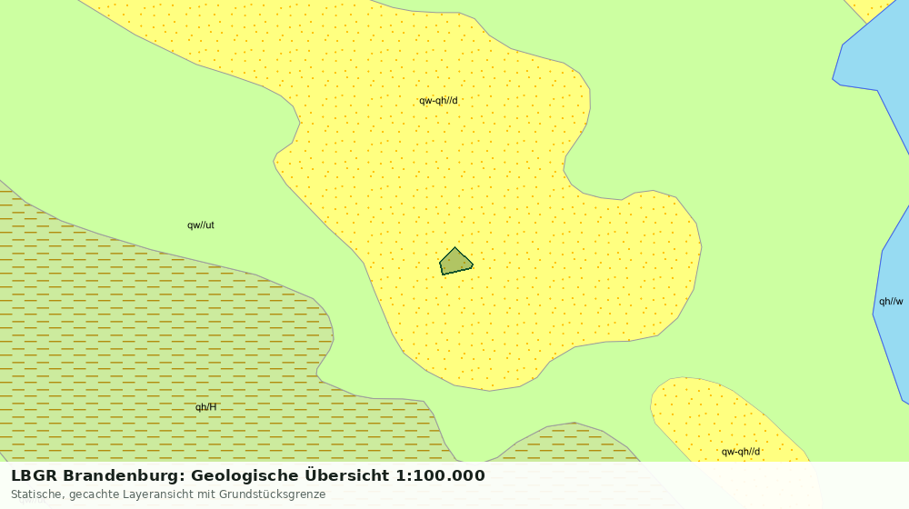 Statische Kartenansicht: LBGR Brandenburg: Geologische Übersicht 1:100.000