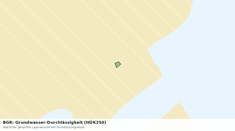 Statische Kartenansicht: BGR: Grundwasser-Durchlässigkeit (HÜK250)