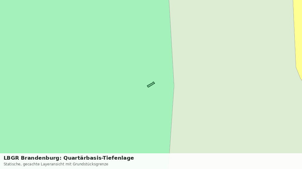 Statische Kartenansicht: LBGR Brandenburg: Quartärbasis-Tiefenlage