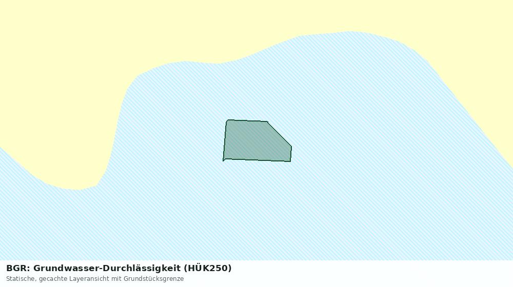 Statische Kartenansicht: BGR: Grundwasser-Durchlässigkeit (HÜK250)