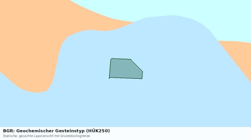 Statische Kartenansicht: BGR: Geochemischer Gesteinstyp (HÜK250)
