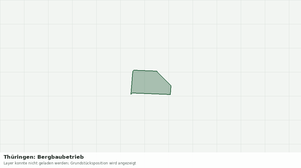 Statische Kartenansicht: Thüringen: Bergbaubetrieb