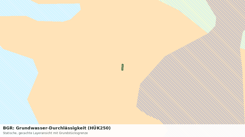 Statische Kartenansicht: BGR: Grundwasser-Durchlässigkeit (HÜK250)