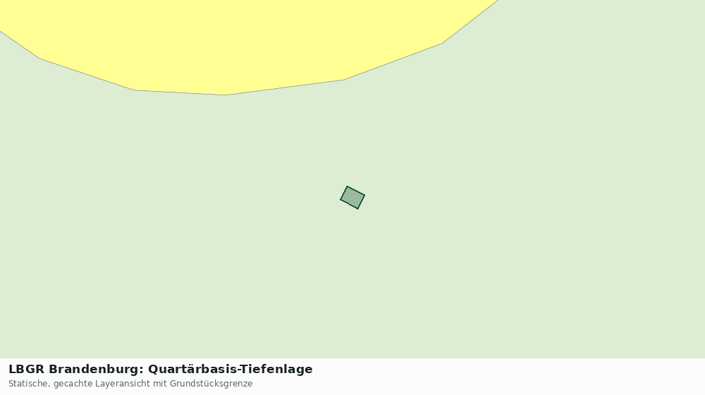 Statische Kartenansicht: LBGR Brandenburg: Quartärbasis-Tiefenlage