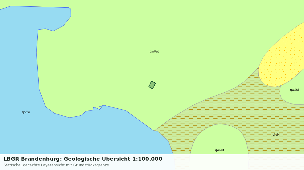 Statische Kartenansicht: LBGR Brandenburg: Geologische Übersicht 1:100.000