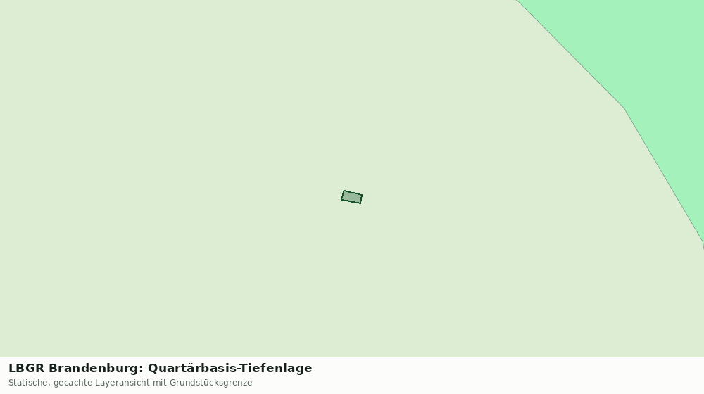 Statische Kartenansicht: LBGR Brandenburg: Quartärbasis-Tiefenlage