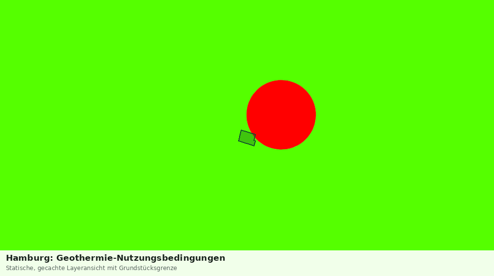 Statische Kartenansicht: Hamburg: Geothermie-Nutzungsbedingungen