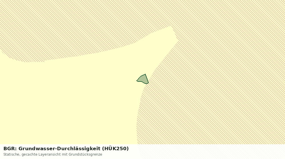 Statische Kartenansicht: BGR: Grundwasser-Durchlässigkeit (HÜK250)