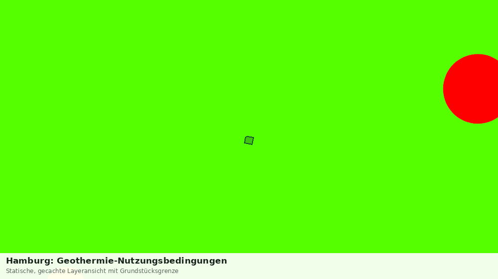 Statische Kartenansicht: Hamburg: Geothermie-Nutzungsbedingungen