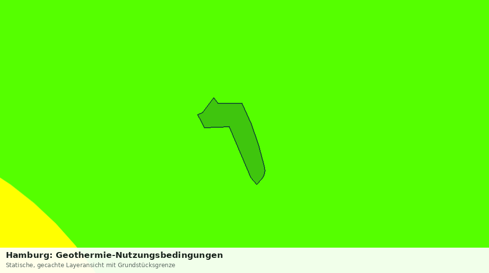 Statische Kartenansicht: Hamburg: Geothermie-Nutzungsbedingungen
