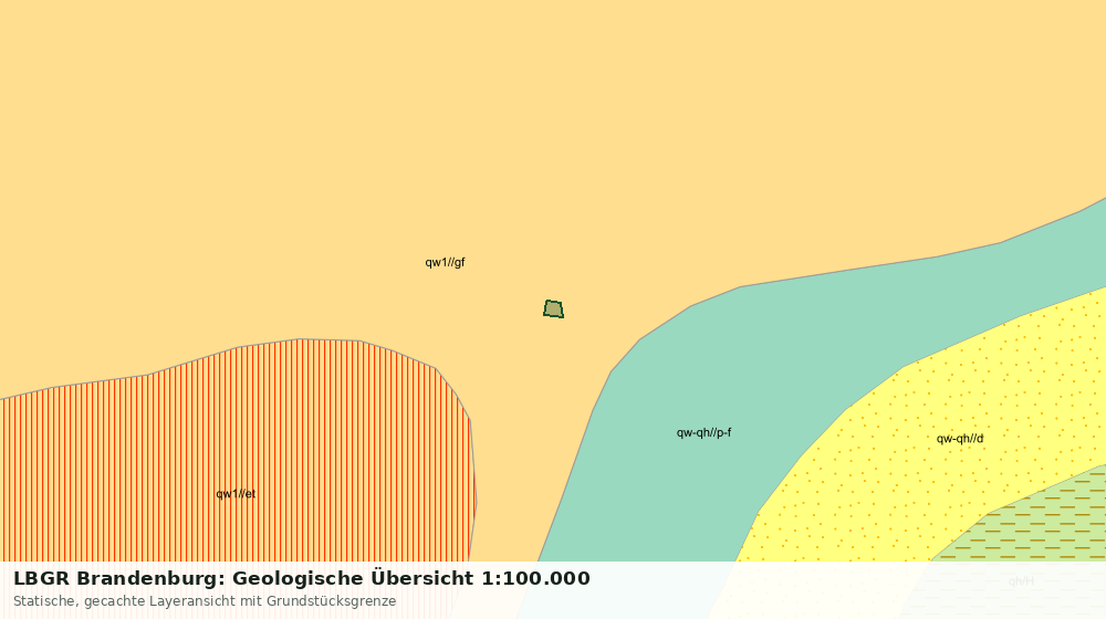 Statische Kartenansicht: LBGR Brandenburg: Geologische Übersicht 1:100.000