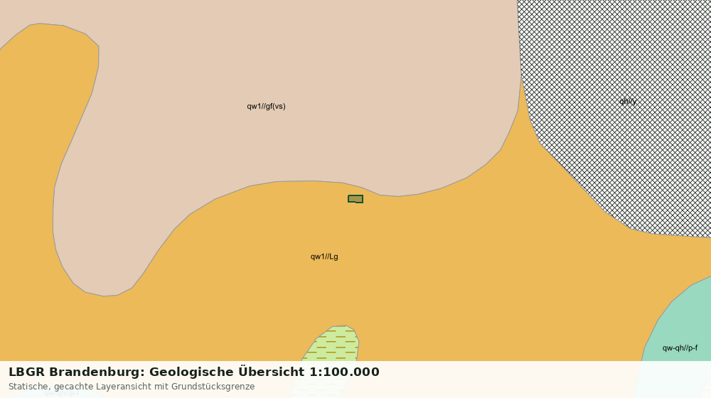 Statische Kartenansicht: LBGR Brandenburg: Geologische Übersicht 1:100.000