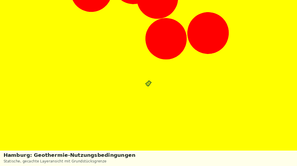 Statische Kartenansicht: Hamburg: Geothermie-Nutzungsbedingungen