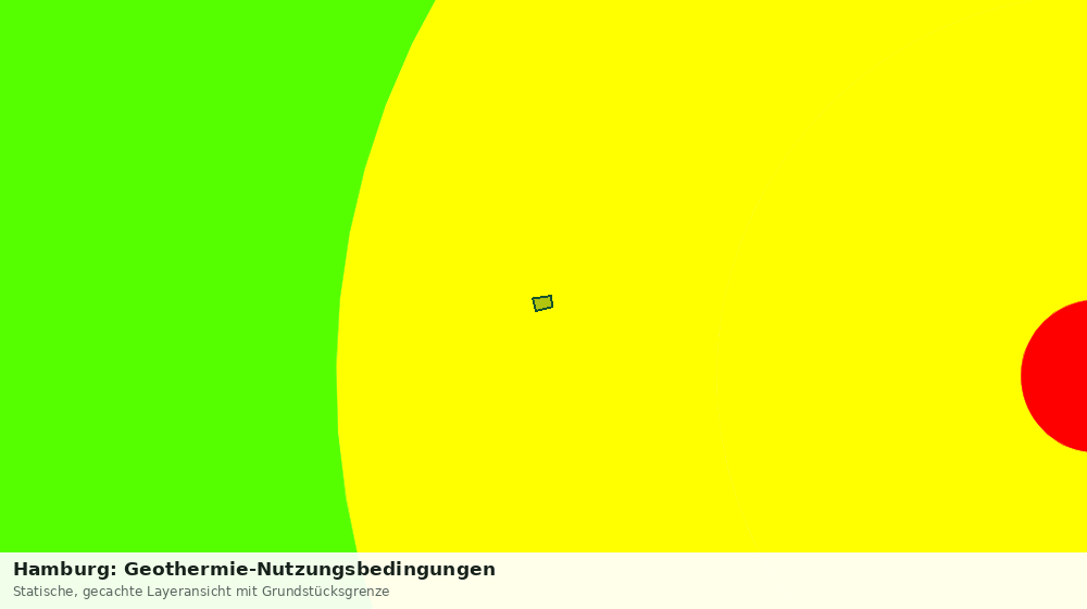 Statische Kartenansicht: Hamburg: Geothermie-Nutzungsbedingungen