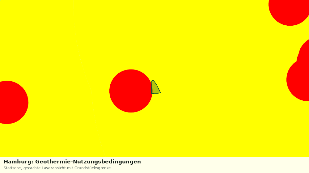 Statische Kartenansicht: Hamburg: Geothermie-Nutzungsbedingungen