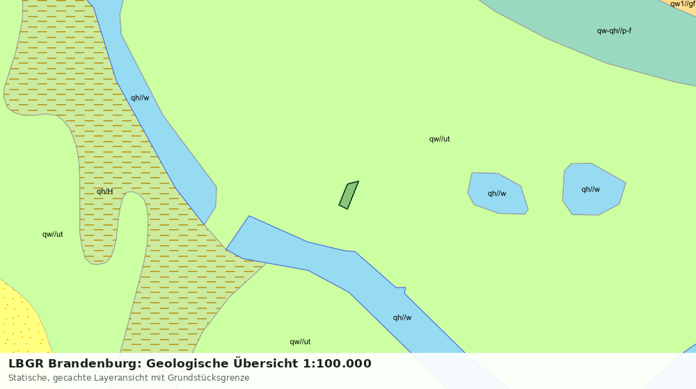 Statische Kartenansicht: LBGR Brandenburg: Geologische Übersicht 1:100.000