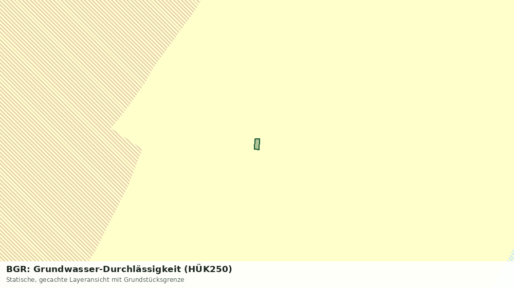 Statische Kartenansicht: BGR: Grundwasser-Durchlässigkeit (HÜK250)