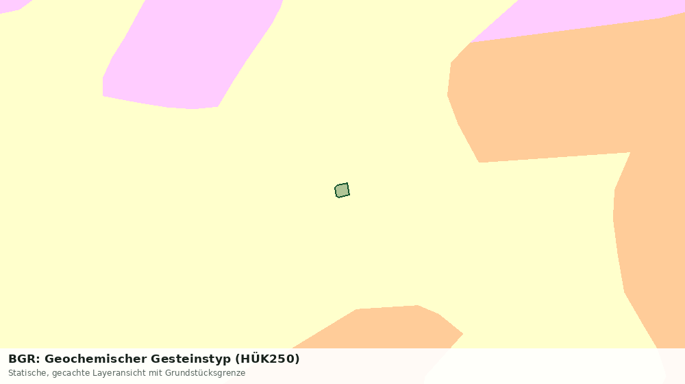 Statische Kartenansicht: BGR: Geochemischer Gesteinstyp (HÜK250)