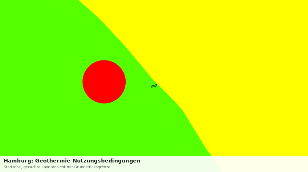 Statische Kartenansicht: Hamburg: Geothermie-Nutzungsbedingungen