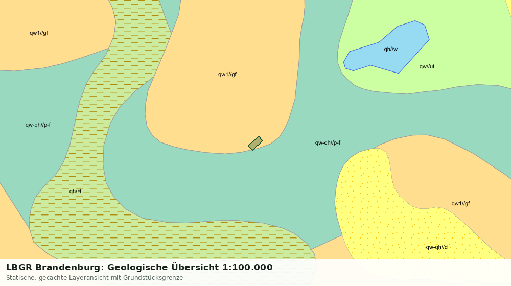 Statische Kartenansicht: LBGR Brandenburg: Geologische Übersicht 1:100.000