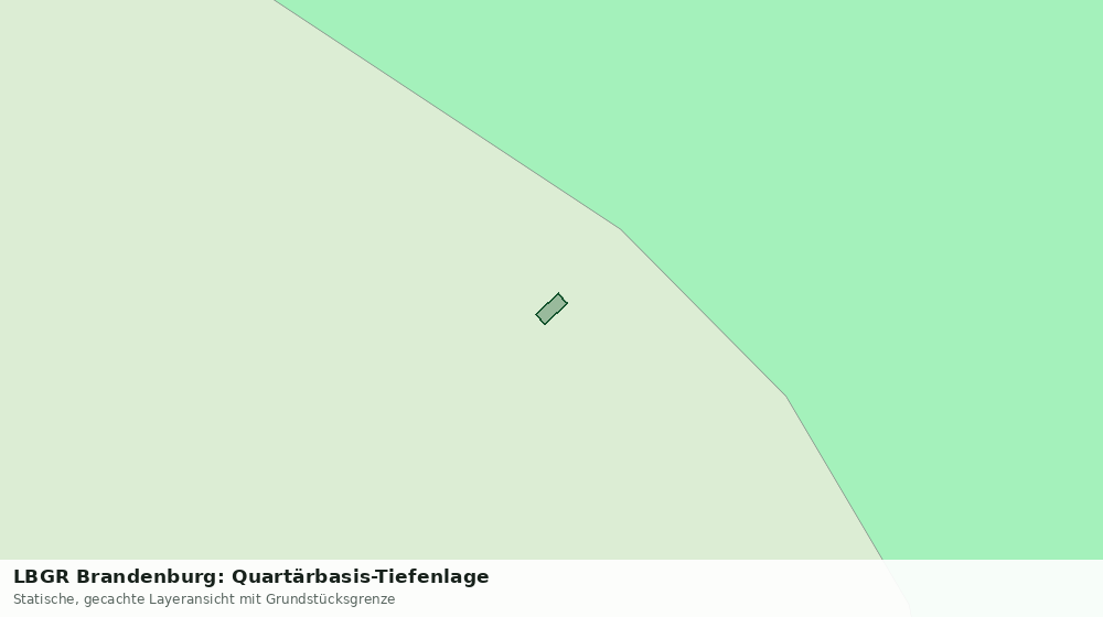 Statische Kartenansicht: LBGR Brandenburg: Quartärbasis-Tiefenlage