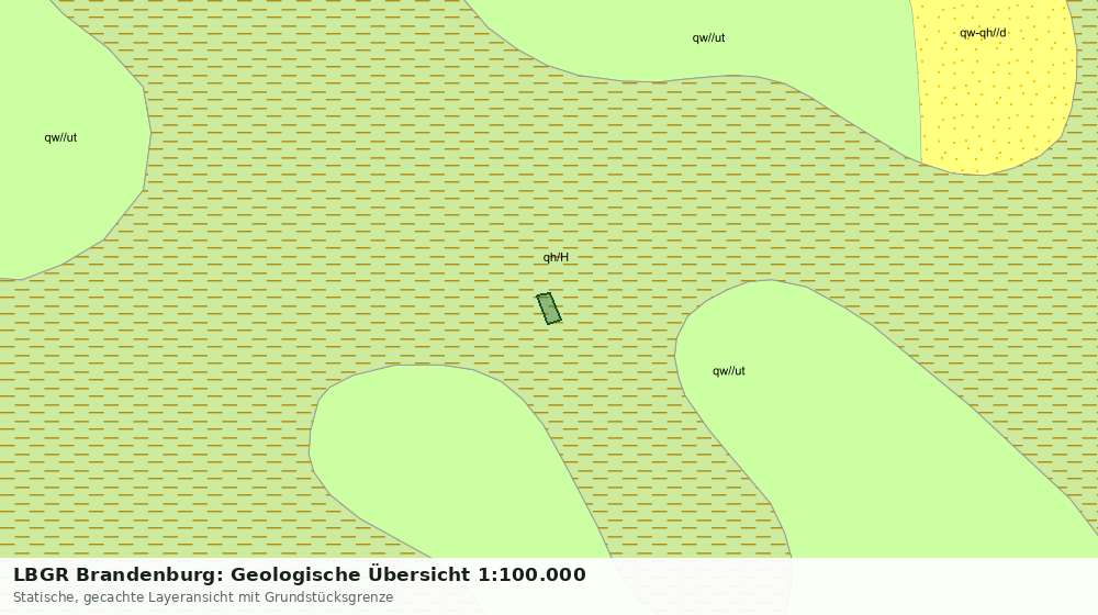Statische Kartenansicht: LBGR Brandenburg: Geologische Übersicht 1:100.000