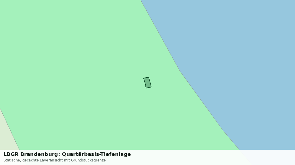 Statische Kartenansicht: LBGR Brandenburg: Quartärbasis-Tiefenlage