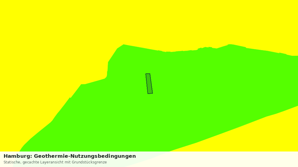 Statische Kartenansicht: Hamburg: Geothermie-Nutzungsbedingungen