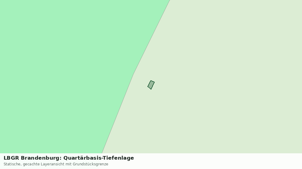 Statische Kartenansicht: LBGR Brandenburg: Quartärbasis-Tiefenlage