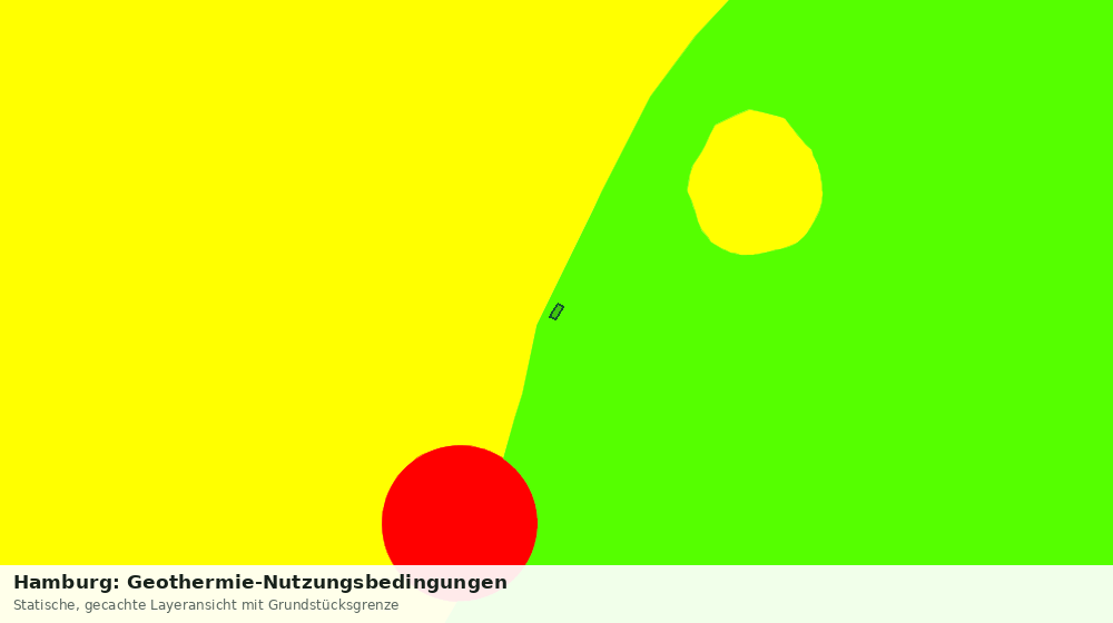 Statische Kartenansicht: Hamburg: Geothermie-Nutzungsbedingungen