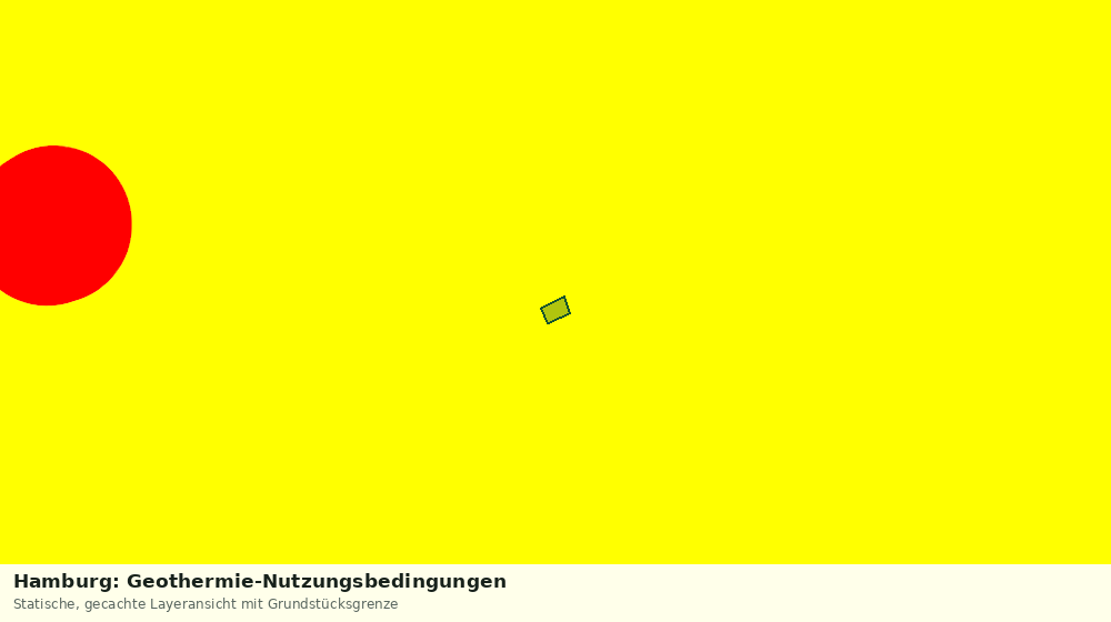 Statische Kartenansicht: Hamburg: Geothermie-Nutzungsbedingungen