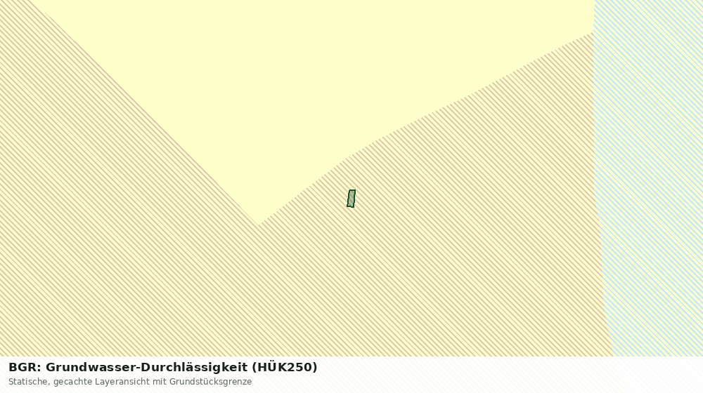 Statische Kartenansicht: BGR: Grundwasser-Durchlässigkeit (HÜK250)