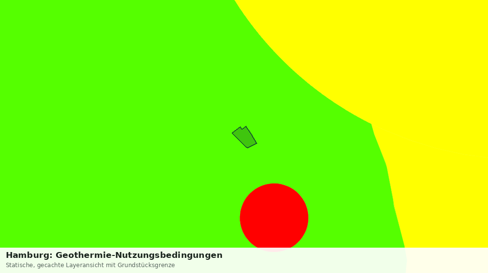 Statische Kartenansicht: Hamburg: Geothermie-Nutzungsbedingungen