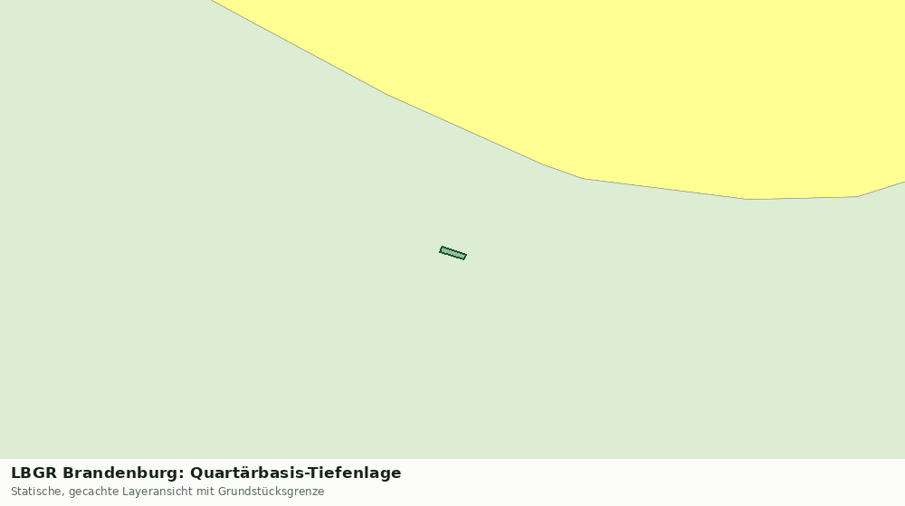 Statische Kartenansicht: LBGR Brandenburg: Quartärbasis-Tiefenlage