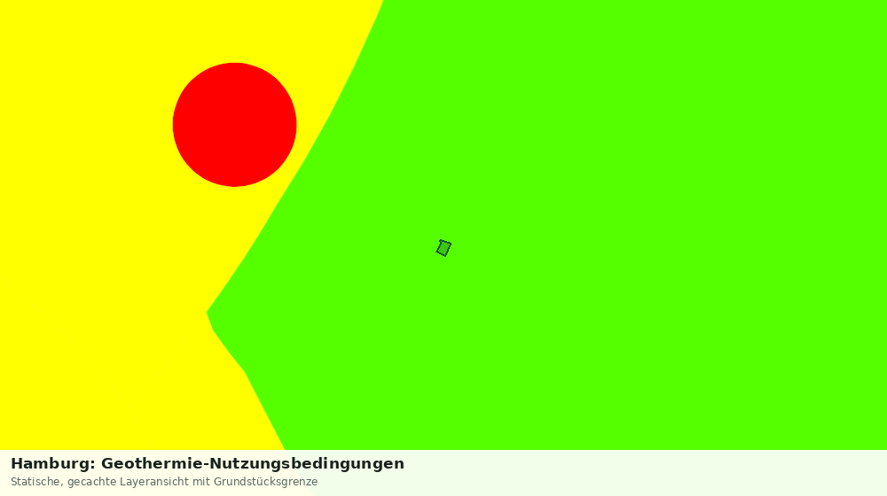 Statische Kartenansicht: Hamburg: Geothermie-Nutzungsbedingungen