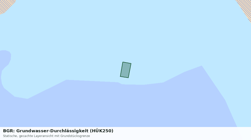 Statische Kartenansicht: BGR: Grundwasser-Durchlässigkeit (HÜK250)