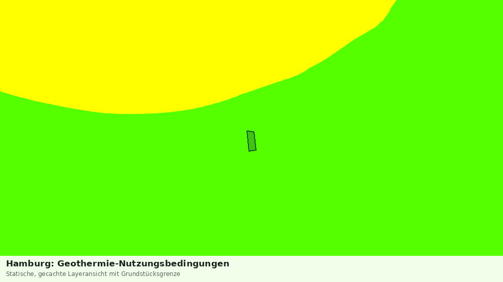Statische Kartenansicht: Hamburg: Geothermie-Nutzungsbedingungen
