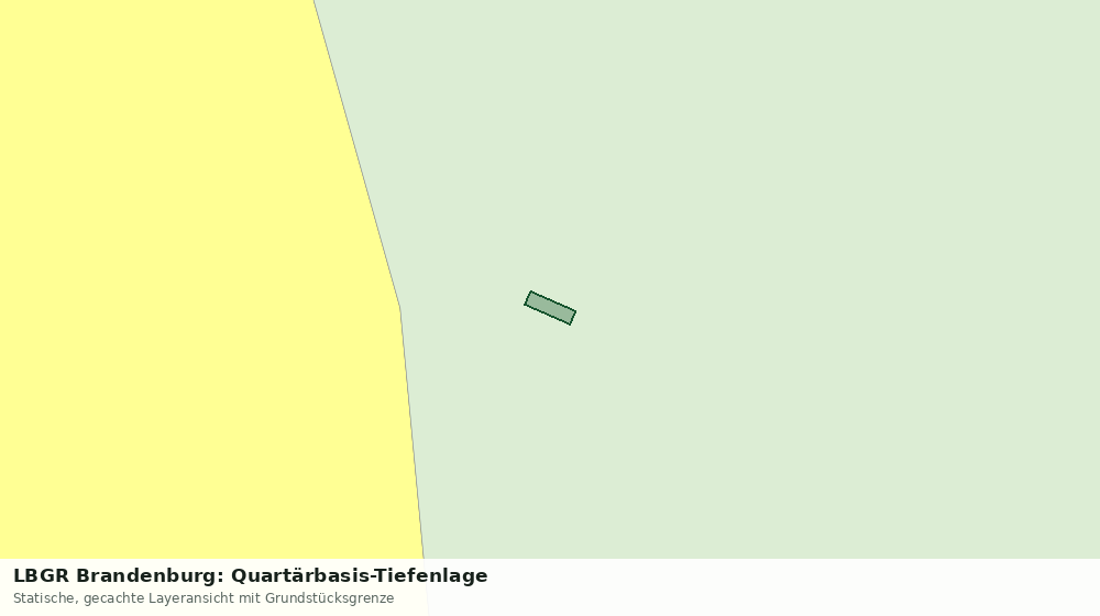 Statische Kartenansicht: LBGR Brandenburg: Quartärbasis-Tiefenlage